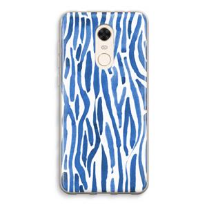 CaseCompany Blauwe nerven: Xiaomi Redmi 5 Transparant Hoesje