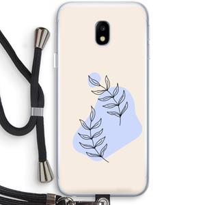 CaseCompany Leaf me if you can: Samsung Galaxy J3 (2017) Transparant Hoesje met koord