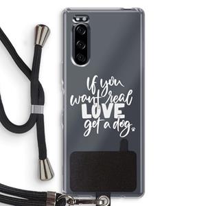 CaseCompany Partner in crime: Sony Xperia 5 Transparant Hoesje met koord