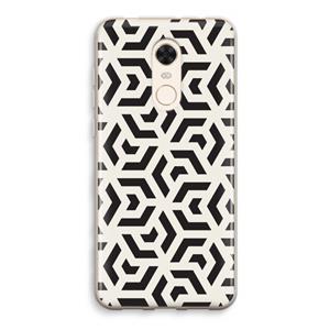 CaseCompany Crazy pattern: Xiaomi Redmi 5 Transparant Hoesje