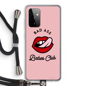 CaseCompany Badass Babes Club: Samsung Galaxy A72 5G Transparant Hoesje met koord