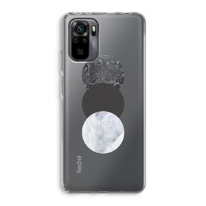 CaseCompany Marmeren cirkels: Xiaomi Redmi Note 10 Pro Transparant Hoesje