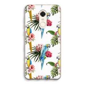 CaseCompany Kleurrijke papegaaien: Xiaomi Redmi 5 Transparant Hoesje