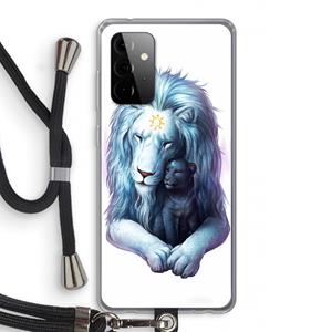 CaseCompany Child Of Light: Samsung Galaxy A72 5G Transparant Hoesje met koord