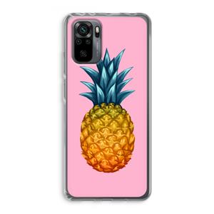 CaseCompany Grote ananas: Xiaomi Redmi Note 10 Pro Transparant Hoesje