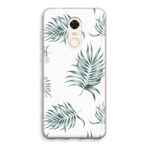 CaseCompany Simple leaves: Xiaomi Redmi 5 Transparant Hoesje