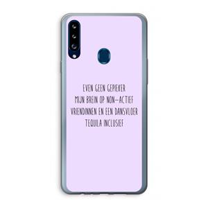 CaseCompany Tequila: Samsung Galaxy A20s Transparant Hoesje