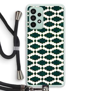 CaseCompany Moroccan tiles: Samsung Galaxy A52s 5G Transparant Hoesje met koord
