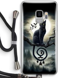 CaseCompany Moonlight Companions: Samsung Galaxy S9 Transparant Hoesje met koord