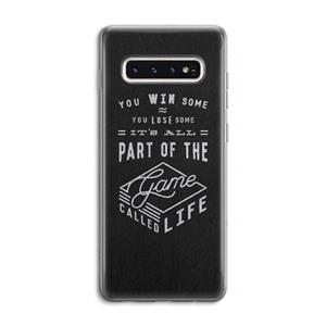 CaseCompany Life: Samsung Galaxy S10 4G Transparant Hoesje