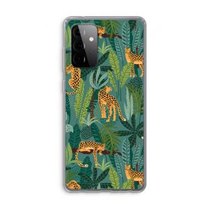 CaseCompany Luipaard 2: Samsung Galaxy A72 Transparant Hoesje