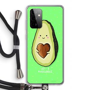 CaseCompany Avocuddle: Samsung Galaxy A72 5G Transparant Hoesje met koord