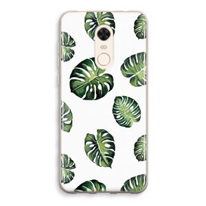 CaseCompany Tropische bladeren: Xiaomi Redmi 5 Transparant Hoesje