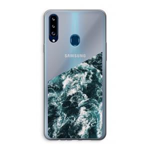 CaseCompany Zee golf: Samsung Galaxy A20s Transparant Hoesje