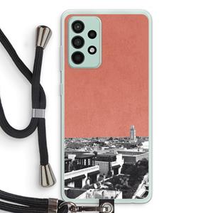 CaseCompany Marrakech Skyline : Samsung Galaxy A52s 5G Transparant Hoesje met koord