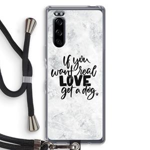 CaseCompany Partner in crime: Sony Xperia 5 Transparant Hoesje met koord