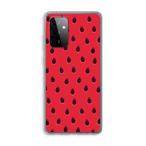 CaseCompany Watermelon: Samsung Galaxy A72 Transparant Hoesje