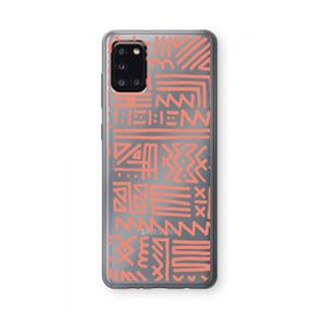 CaseCompany Marrakech Pink: Samsung Galaxy A31 Transparant Hoesje