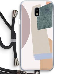 CaseCompany Lindo: Samsung Galaxy J3 (2017) Transparant Hoesje met koord