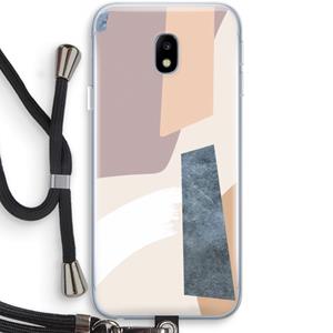 CaseCompany Luca: Samsung Galaxy J3 (2017) Transparant Hoesje met koord