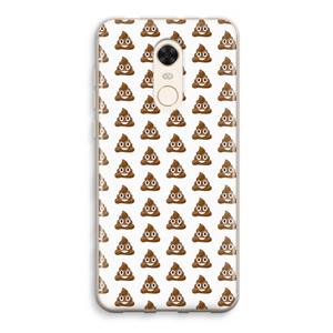 CaseCompany Poop emoji: Xiaomi Redmi 5 Transparant Hoesje