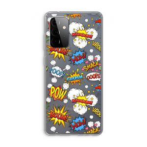 CaseCompany Pow Smack: Samsung Galaxy A72 Transparant Hoesje