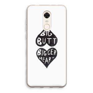 CaseCompany Big butt bigger heart: Xiaomi Redmi 5 Transparant Hoesje