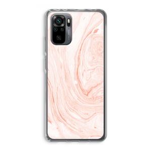 CaseCompany Peach bath: Xiaomi Redmi Note 10 Pro Transparant Hoesje