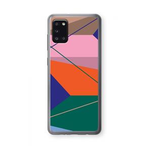 CaseCompany Gestalte 1: Samsung Galaxy A31 Transparant Hoesje
