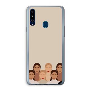 CaseCompany Girls girls girls: Samsung Galaxy A20s Transparant Hoesje