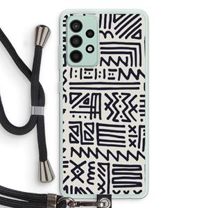 CaseCompany Marrakech print: Samsung Galaxy A52s 5G Transparant Hoesje met koord