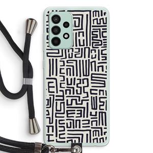 CaseCompany Moroccan Print: Samsung Galaxy A52s 5G Transparant Hoesje met koord