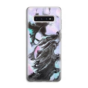 CaseCompany Pastel zwart: Samsung Galaxy S10 4G Transparant Hoesje