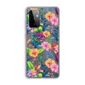 CaseCompany Tropisch 2: Samsung Galaxy A72 Transparant Hoesje