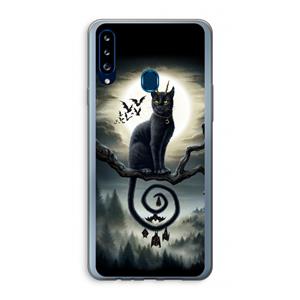 CaseCompany Moonlight Companions: Samsung Galaxy A20s Transparant Hoesje