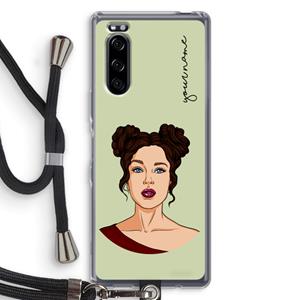 CaseCompany Pop-Art Creator: Sony Xperia 5 Transparant Hoesje met koord
