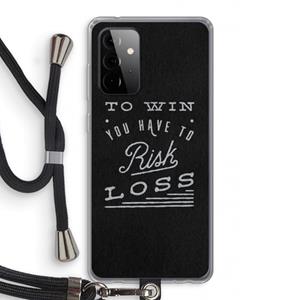 CaseCompany Risk loss: Samsung Galaxy A72 5G Transparant Hoesje met koord
