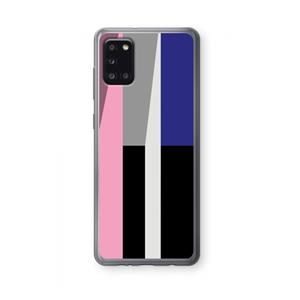 CaseCompany Gestalte 4: Samsung Galaxy A31 Transparant Hoesje