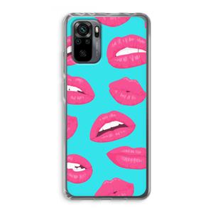 CaseCompany Bite my lip: Xiaomi Redmi Note 10 Pro Transparant Hoesje