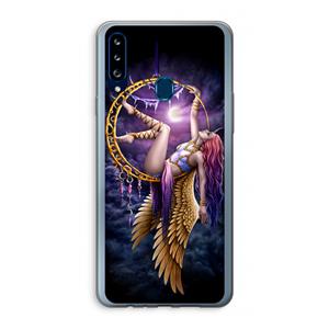 CaseCompany Aerial Angel: Samsung Galaxy A20s Transparant Hoesje