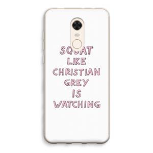 CaseCompany Christian Grey: Xiaomi Redmi 5 Transparant Hoesje
