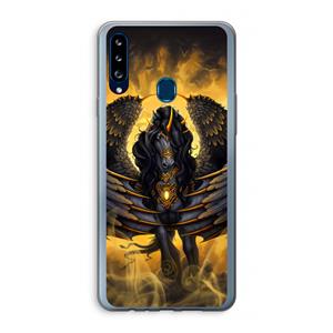 CaseCompany Pegasus: Samsung Galaxy A20s Transparant Hoesje
