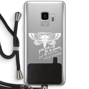 CaseCompany Good or bad: Samsung Galaxy S9 Transparant Hoesje met koord