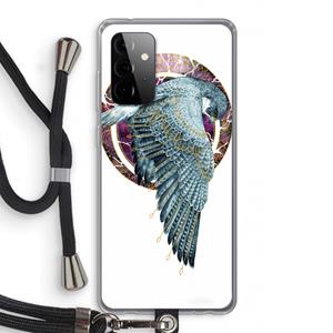 CaseCompany Golden Falcon: Samsung Galaxy A72 5G Transparant Hoesje met koord