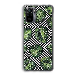 CaseCompany Geometrische jungle: Xiaomi Redmi Note 10 Pro Transparant Hoesje
