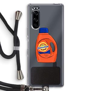 CaseCompany Ultra Sensitive: Sony Xperia 5 Transparant Hoesje met koord