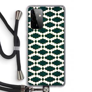 CaseCompany Moroccan tiles: Samsung Galaxy A72 5G Transparant Hoesje met koord