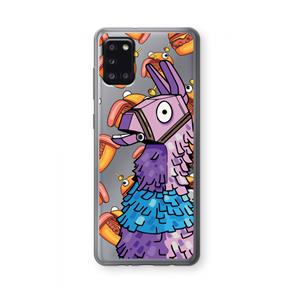 CaseCompany Loot Burger: Samsung Galaxy A31 Transparant Hoesje