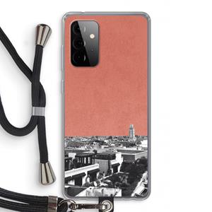 CaseCompany Marrakech Skyline : Samsung Galaxy A72 5G Transparant Hoesje met koord