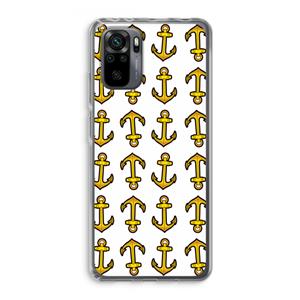 CaseCompany Musketon Anchor: Xiaomi Redmi Note 10 Pro Transparant Hoesje
